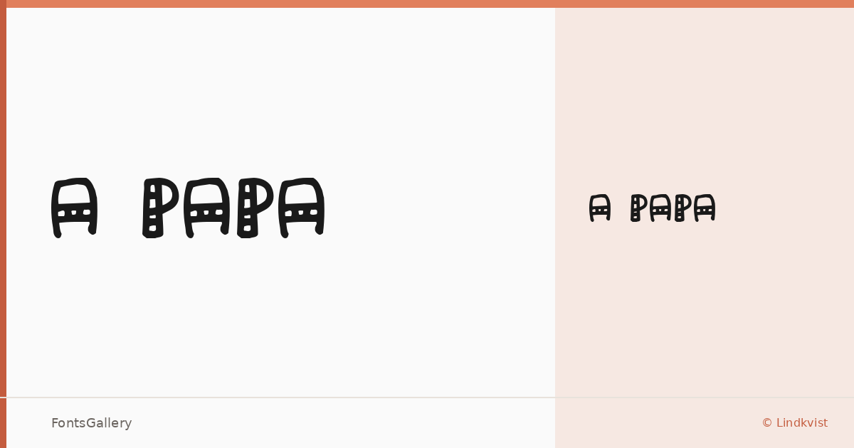 a Papa font family banner