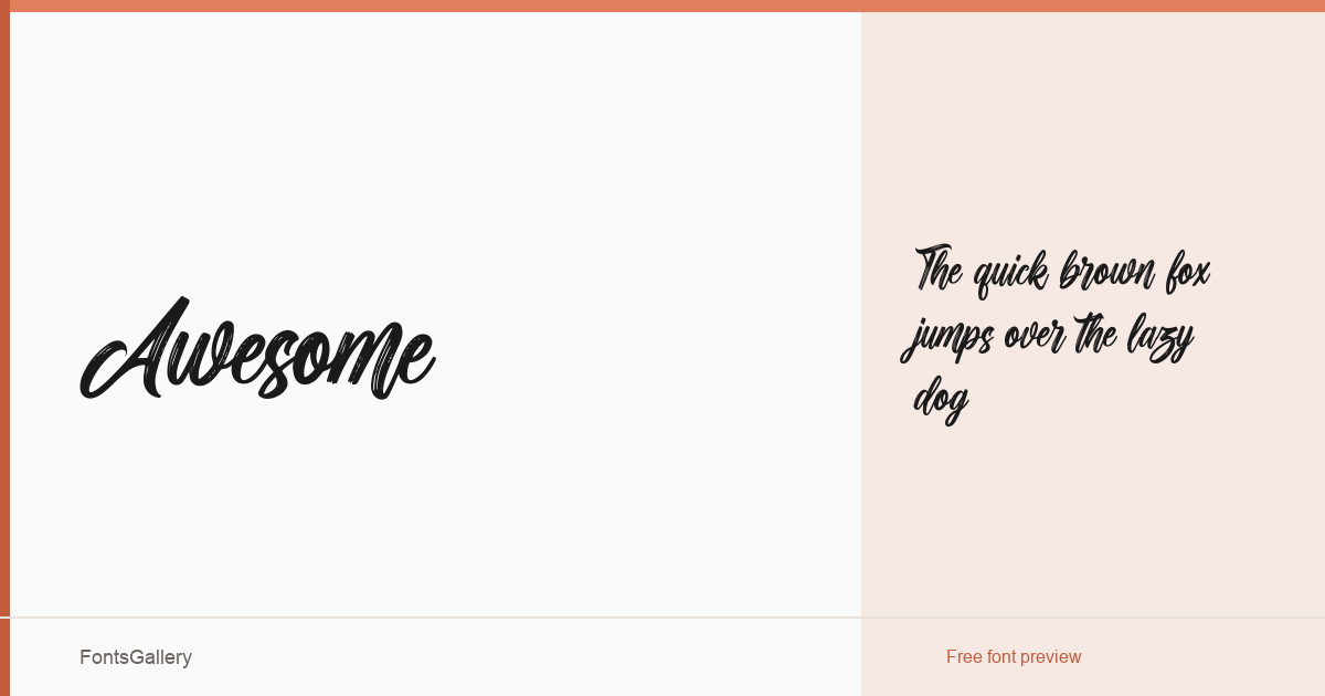 Awesome font family banner