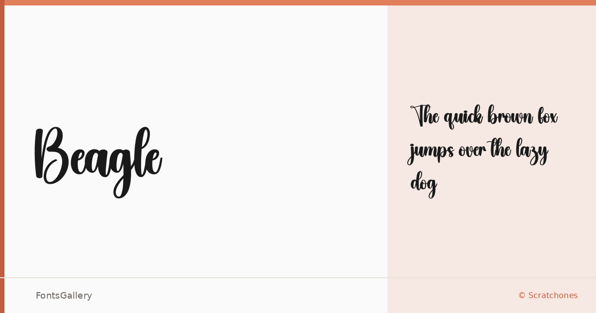 Beagle font family banner