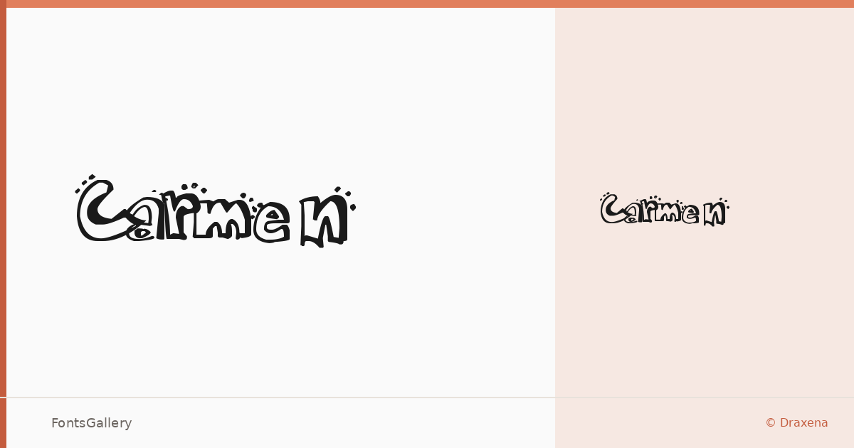 Carmen font family banner