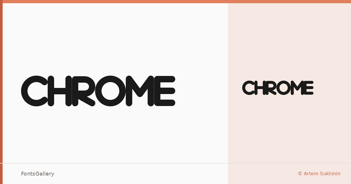 Chrome font family banner