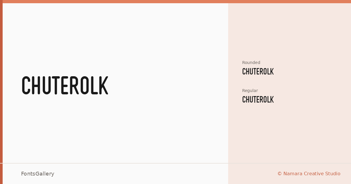CHUTEROLK font family banner