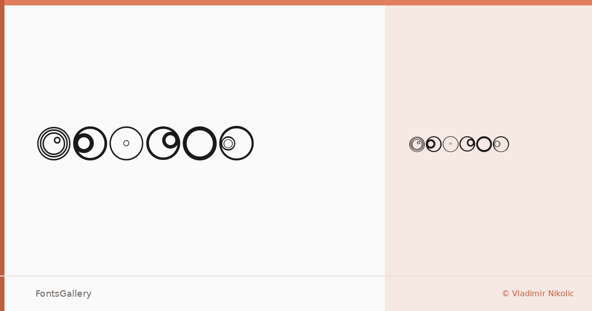 Cycles font family banner