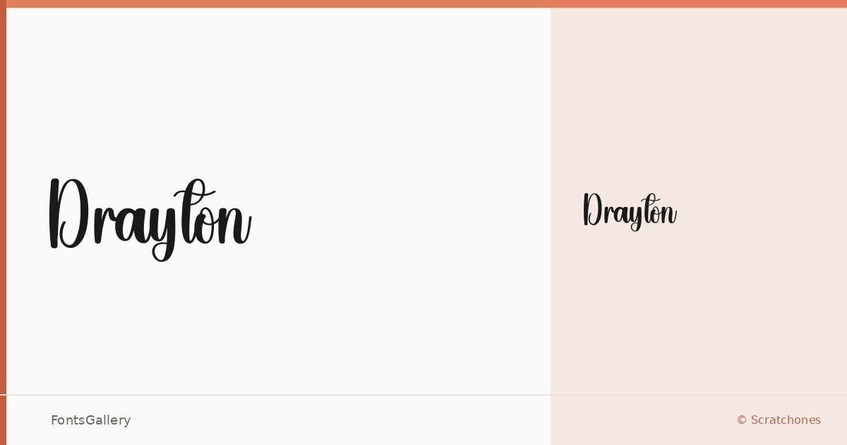 Drayton font family banner
