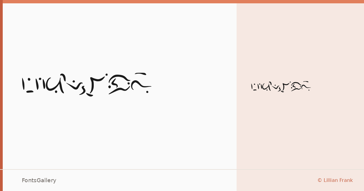 Elvish font family banner