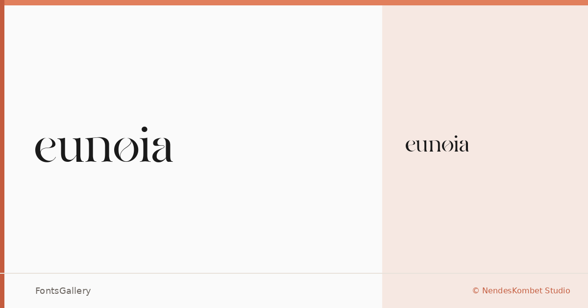 eunoia font family banner
