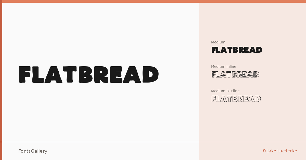 FlatBread font family banner