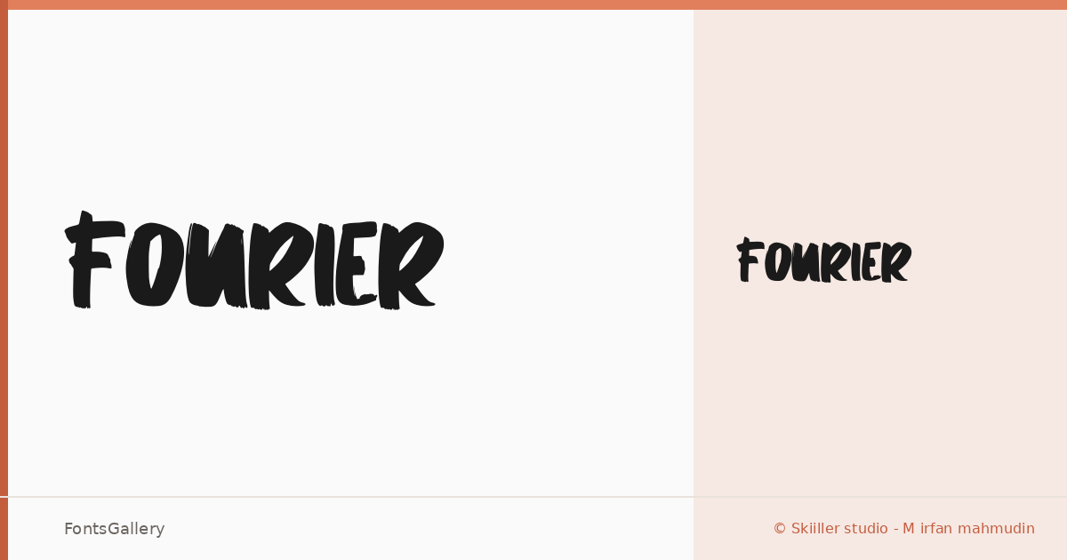 Fourier font family banner