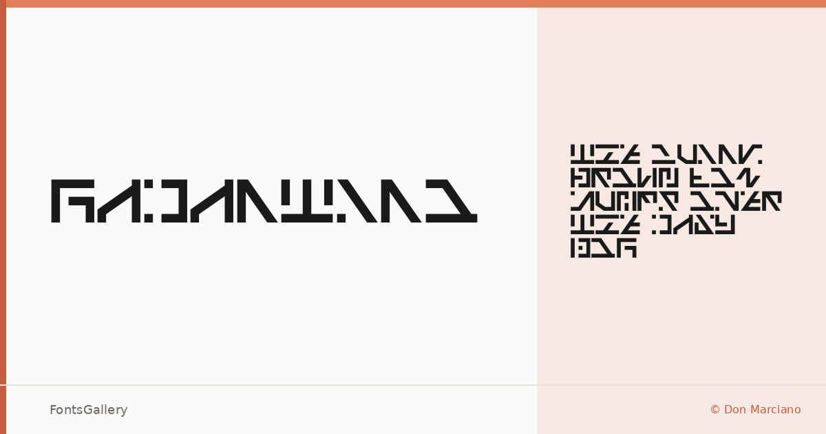 Galactico font family banner