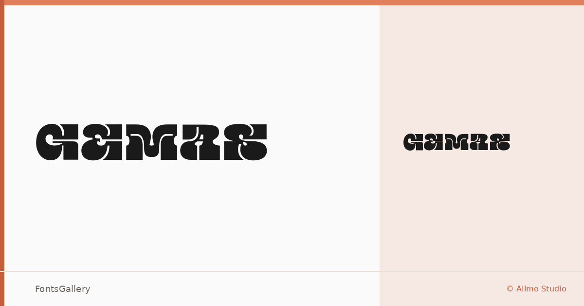 GEMAS font family banner