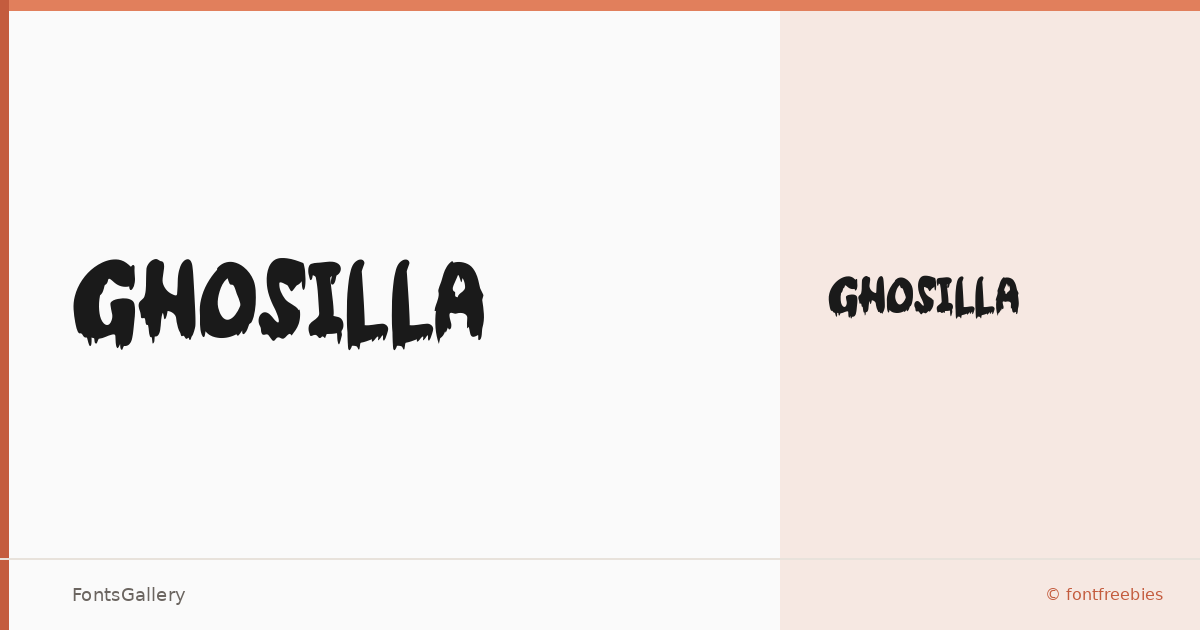 Ghosilla font family banner