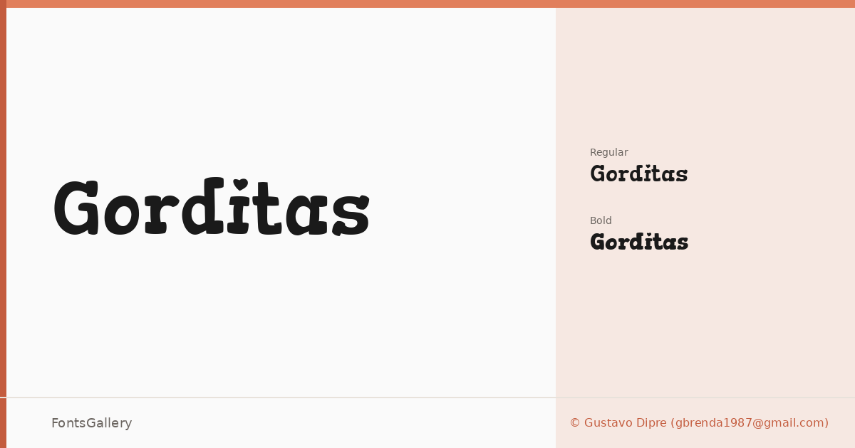 Gorditas font family banner