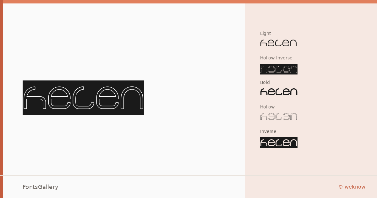 helen font family banner