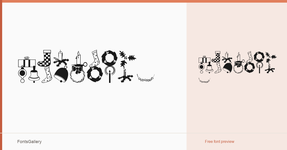Journal Dingbats 4 font family banner
