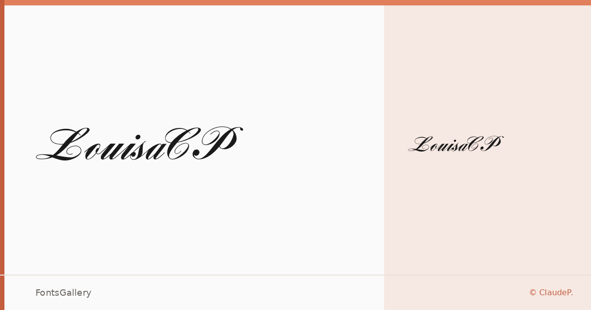 LouisaCP font family banner