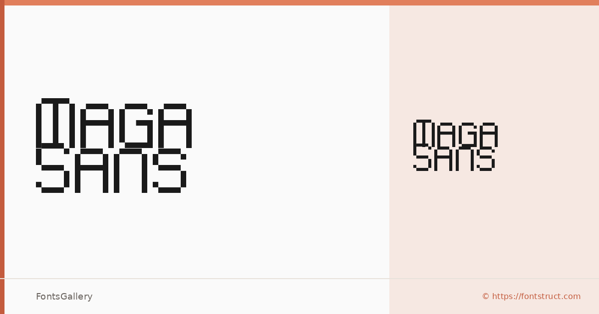 Maga Sans font family banner