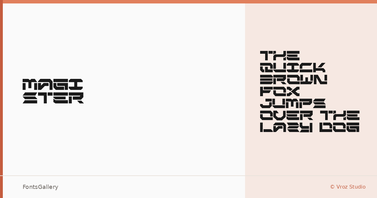 MAGISTER font family banner