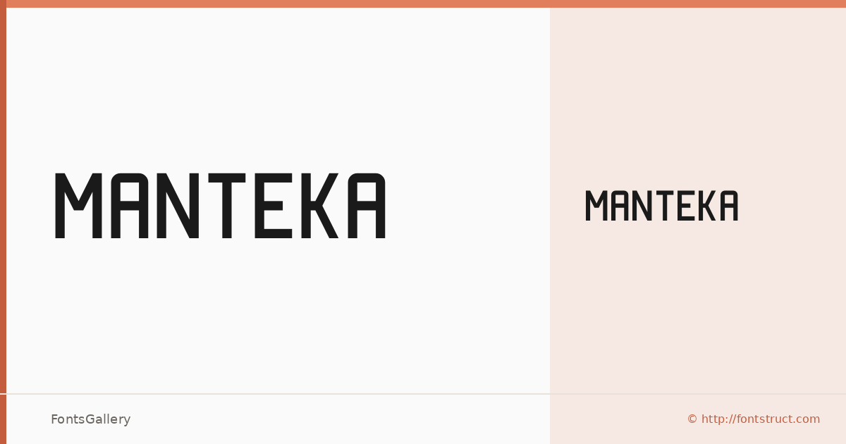 Manteka font family banner