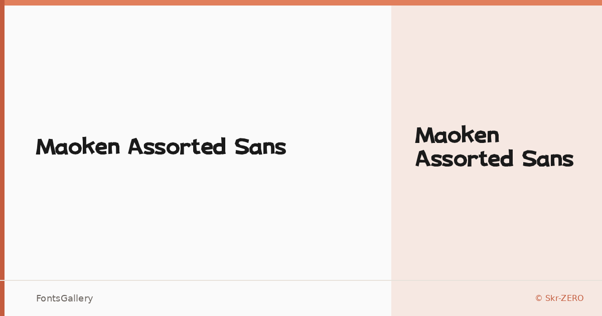 Maoken Assorted Sans font family banner