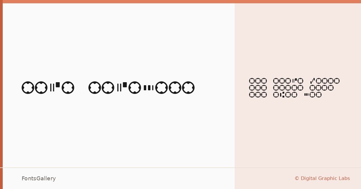 MICR Encoding font family banner