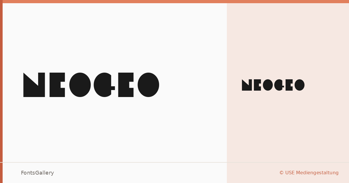 Neogeo font family banner