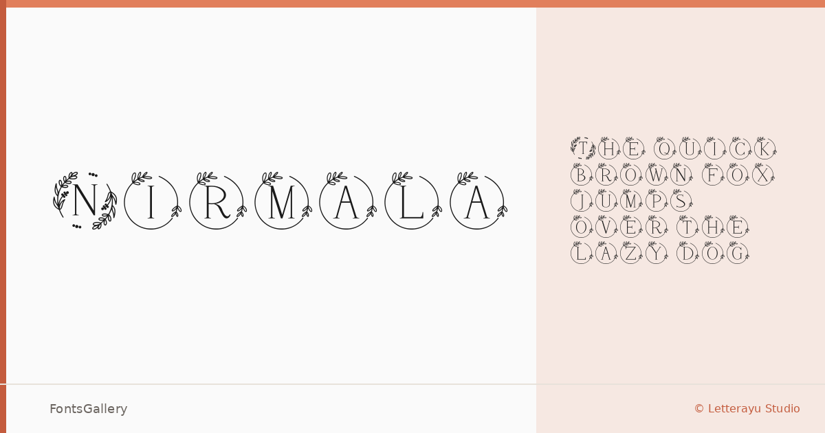 Nirmala font family banner