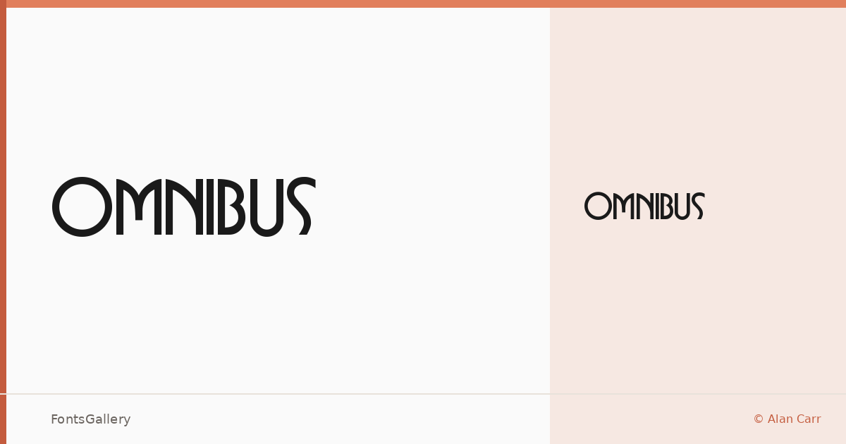 Omnibus font family banner