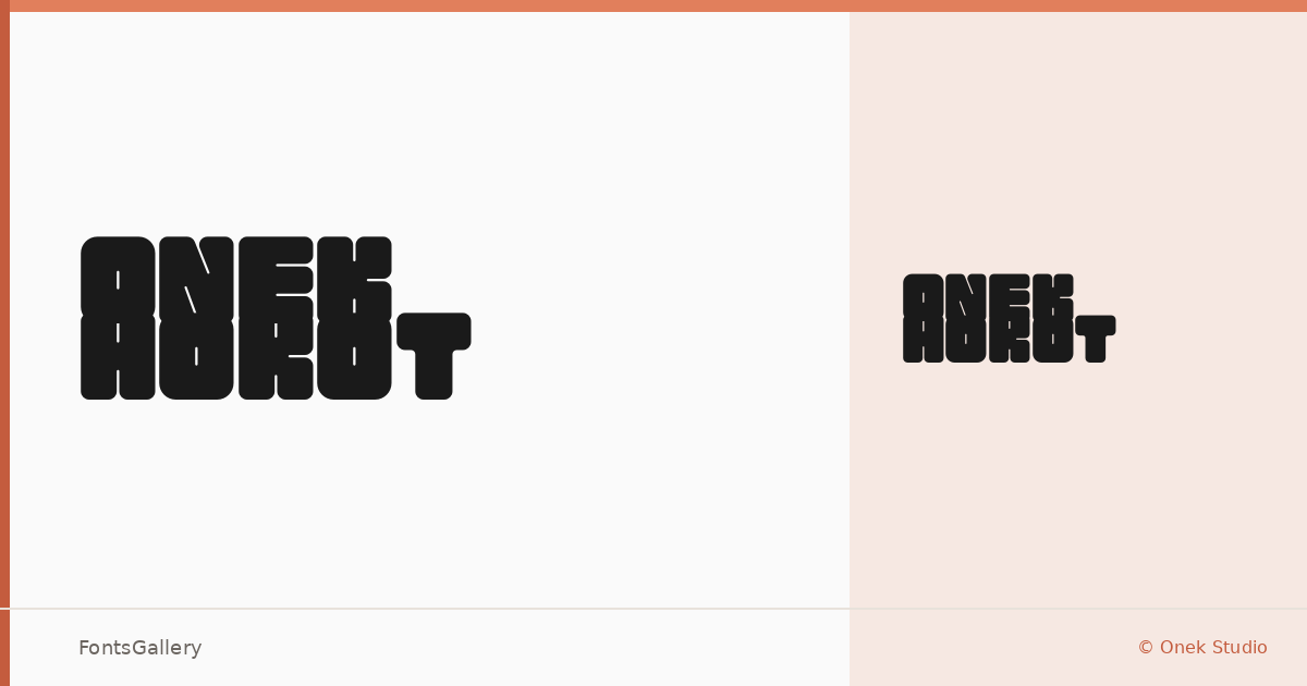 Onek Hokot font family banner