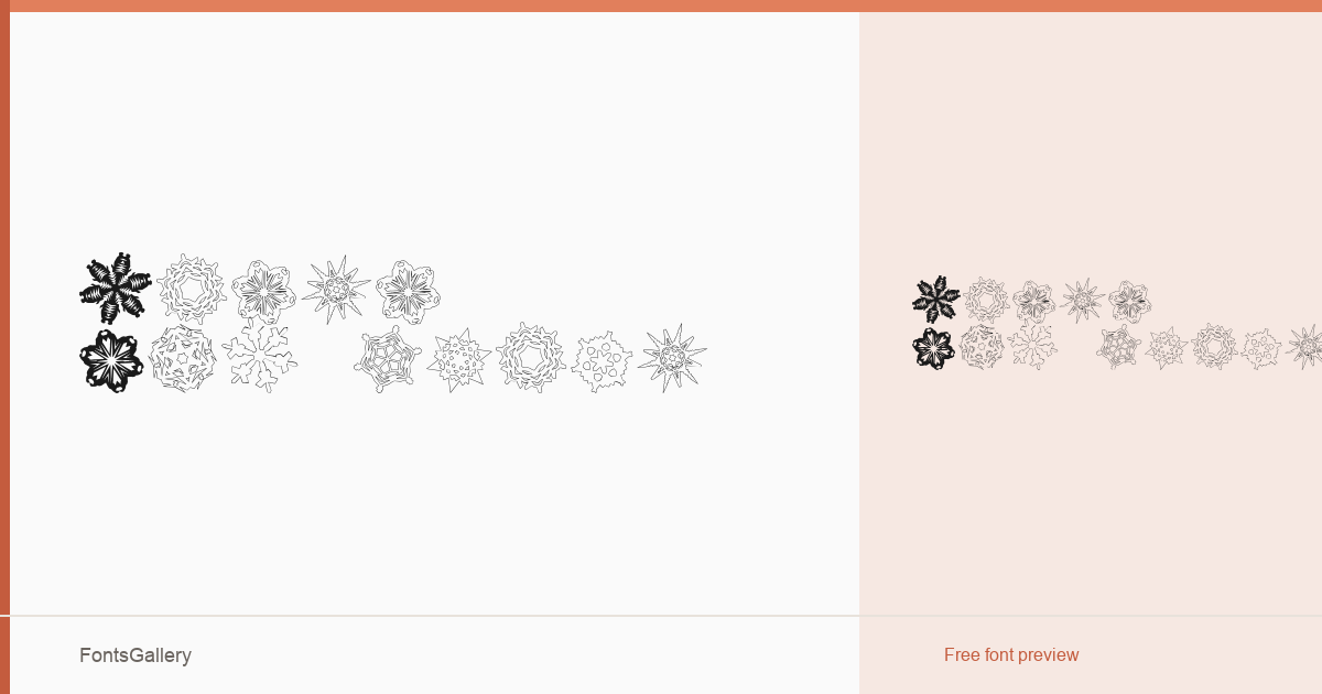 Paper Snowflakes font family banner