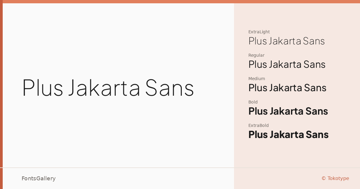 Plus Jakarta Sans font family banner