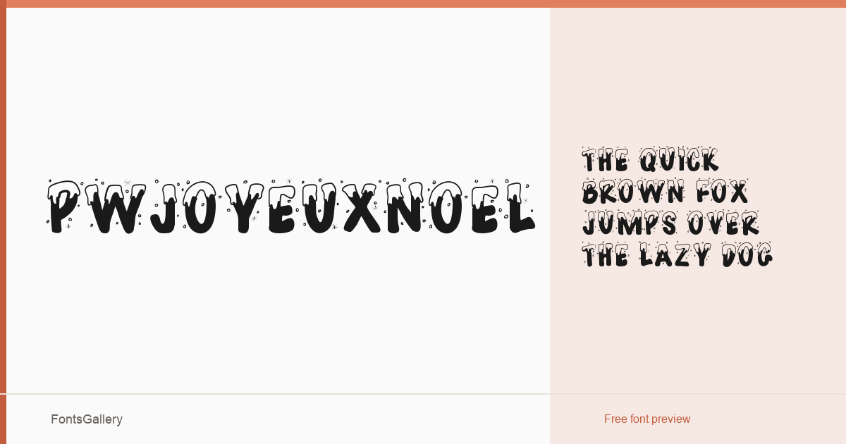 PWJoyeuxNoel font family banner