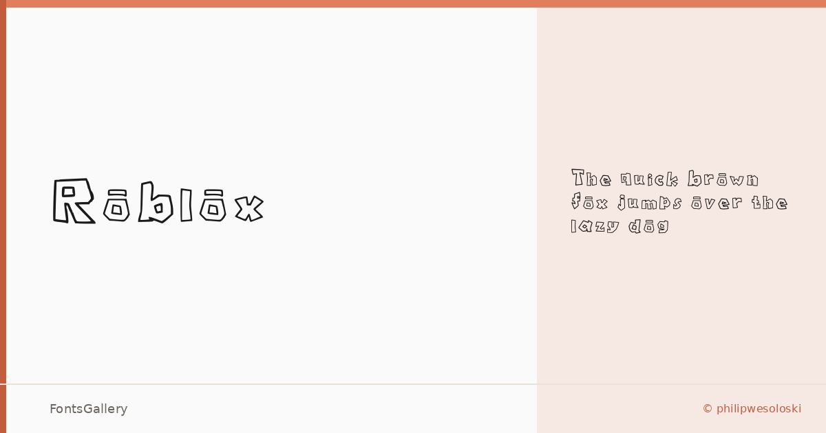 Roblox font family banner