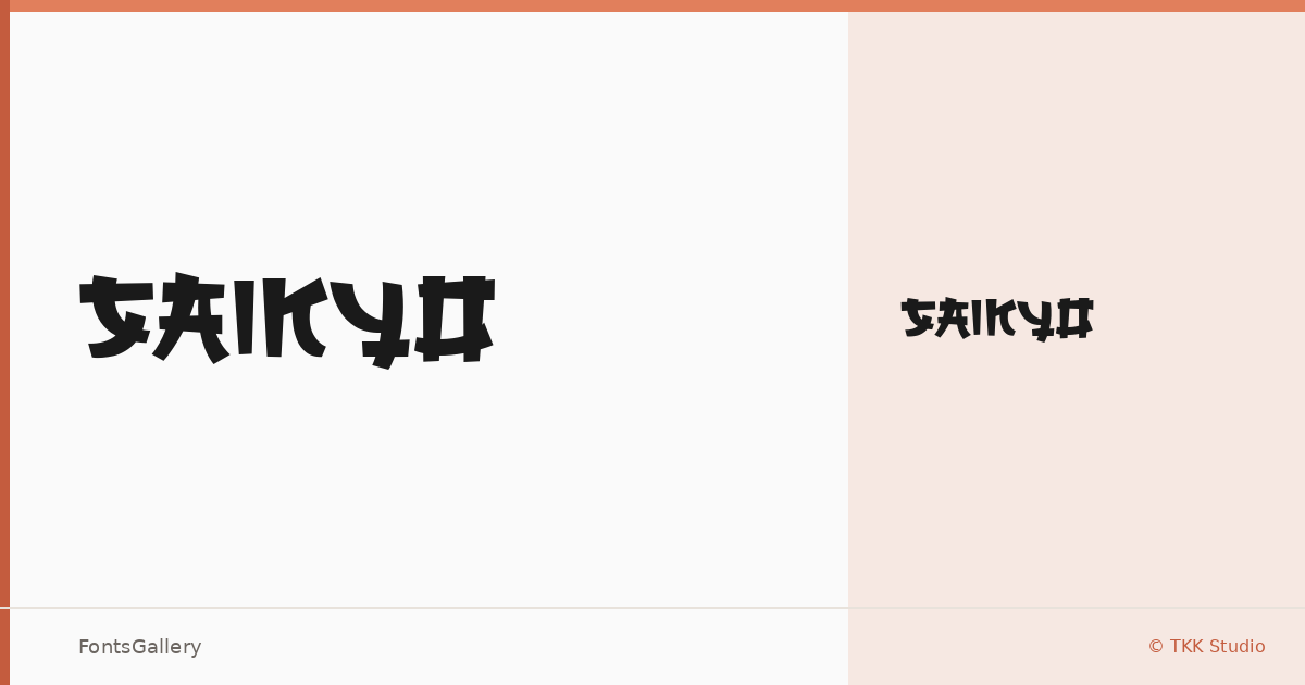 SAIKYO font family banner