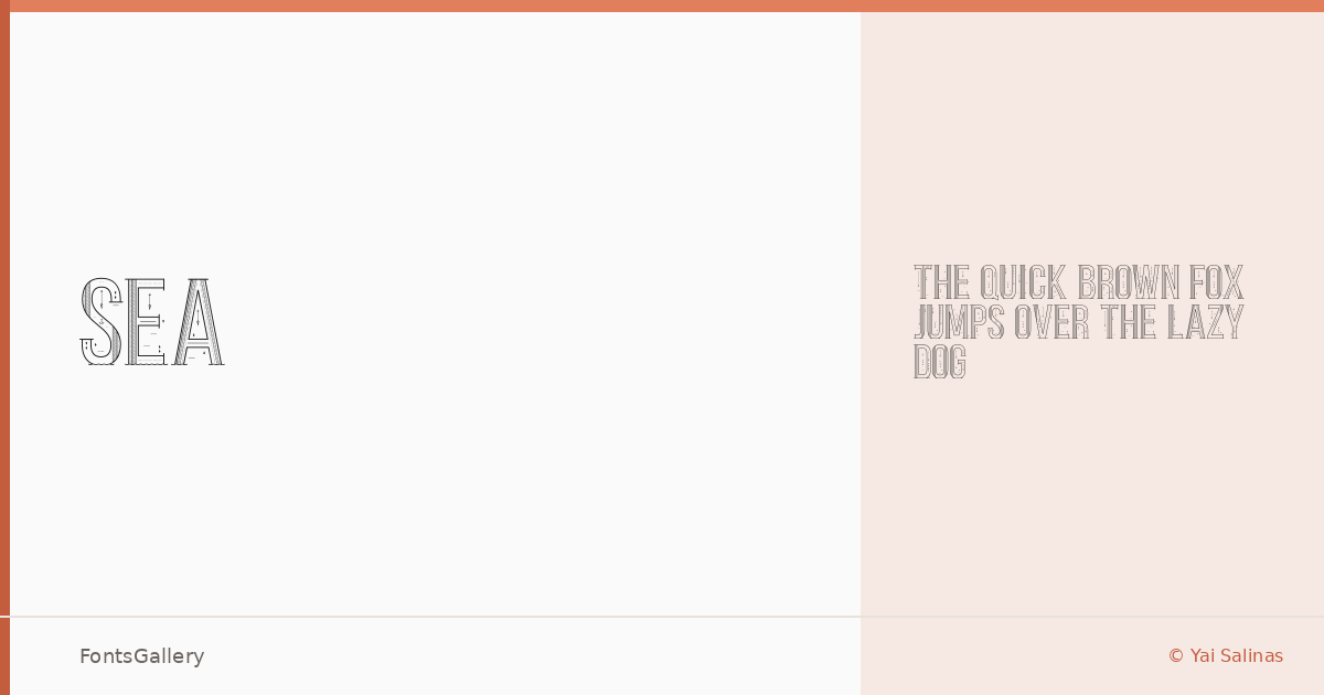 Sea font family banner