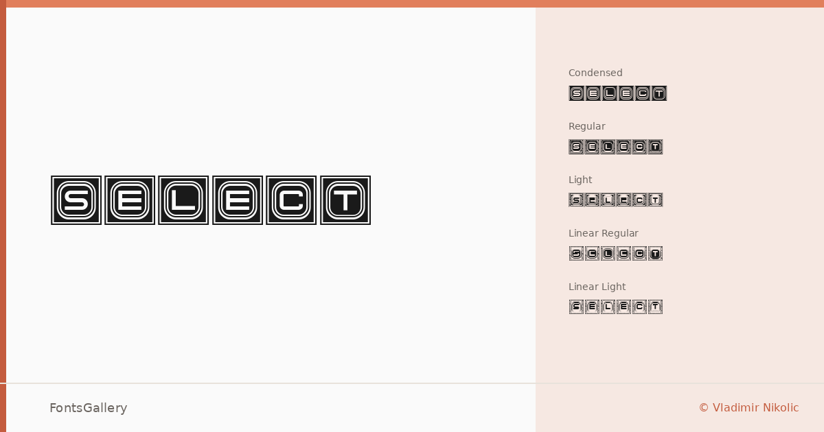 Select font family banner