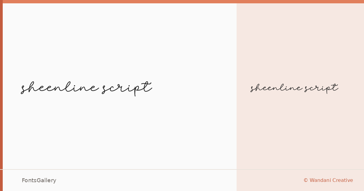 sheenline script font family banner