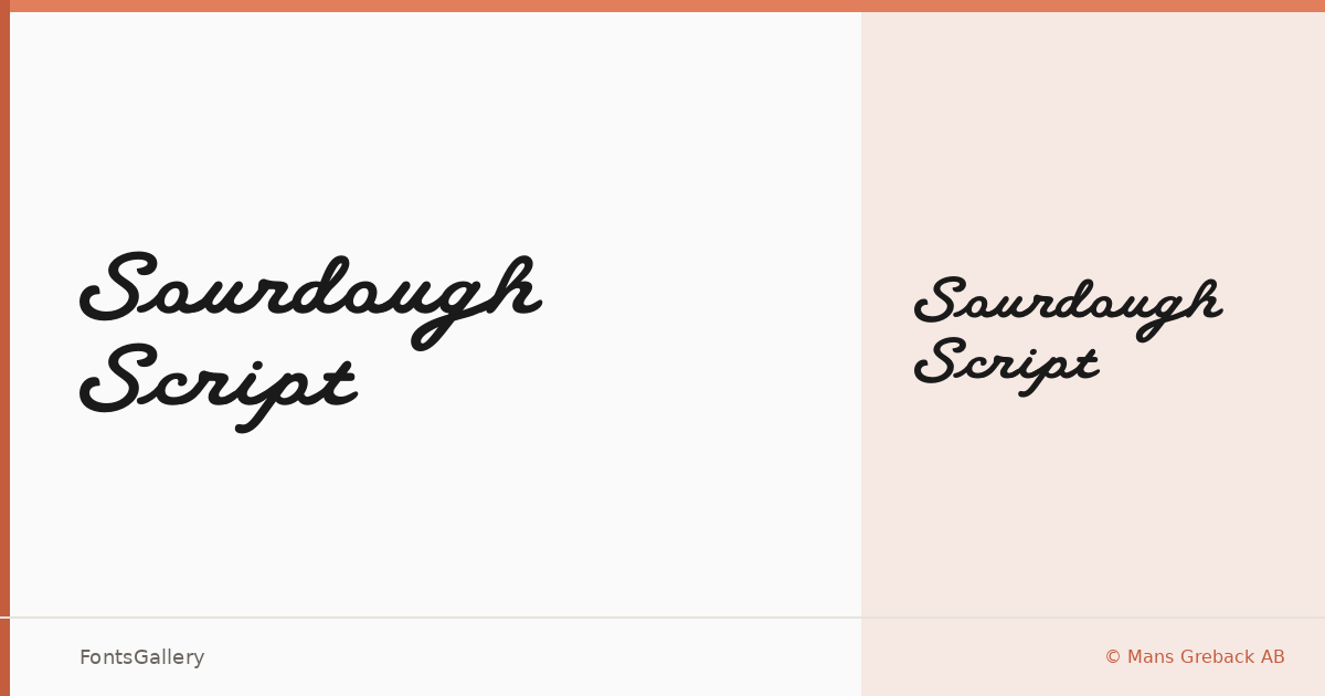 Sourdough Script font family banner