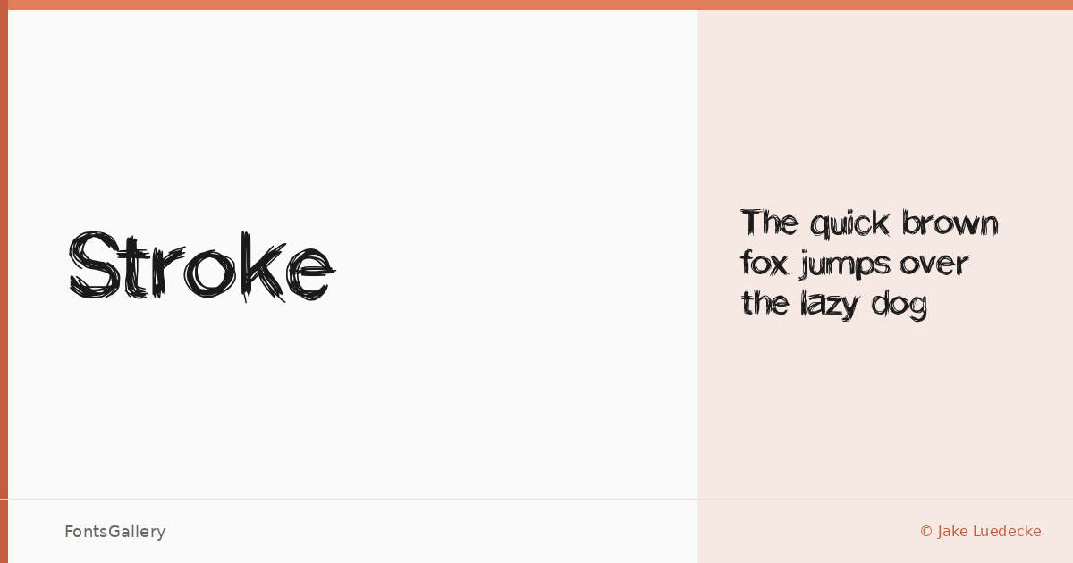 Stroke font family banner