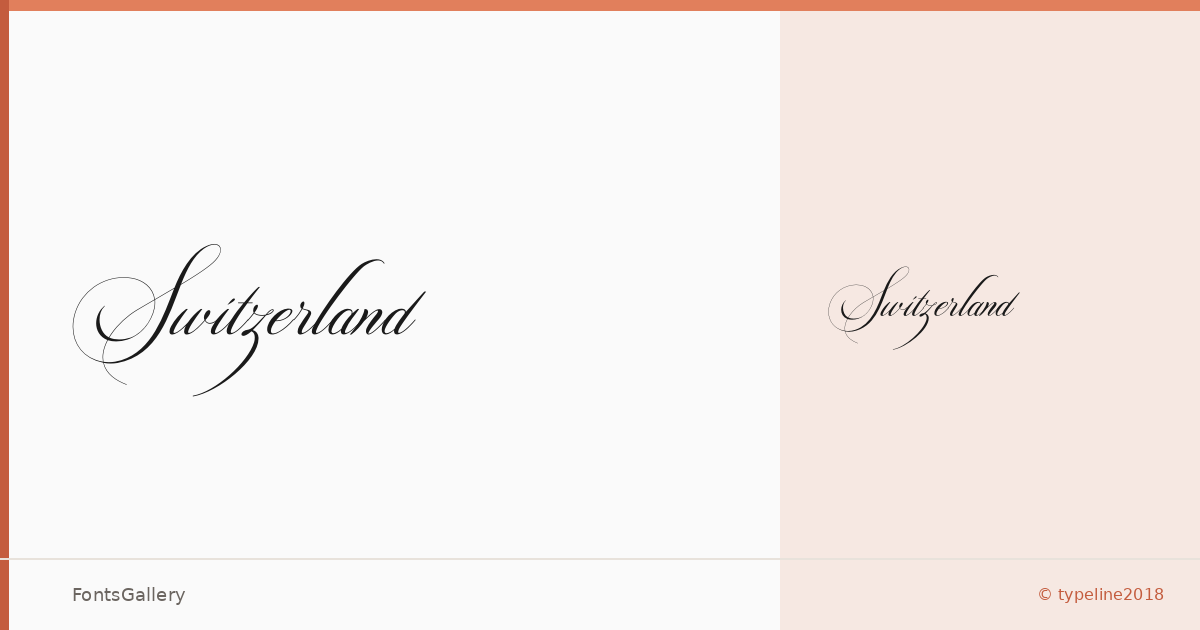 Switzerland font family banner