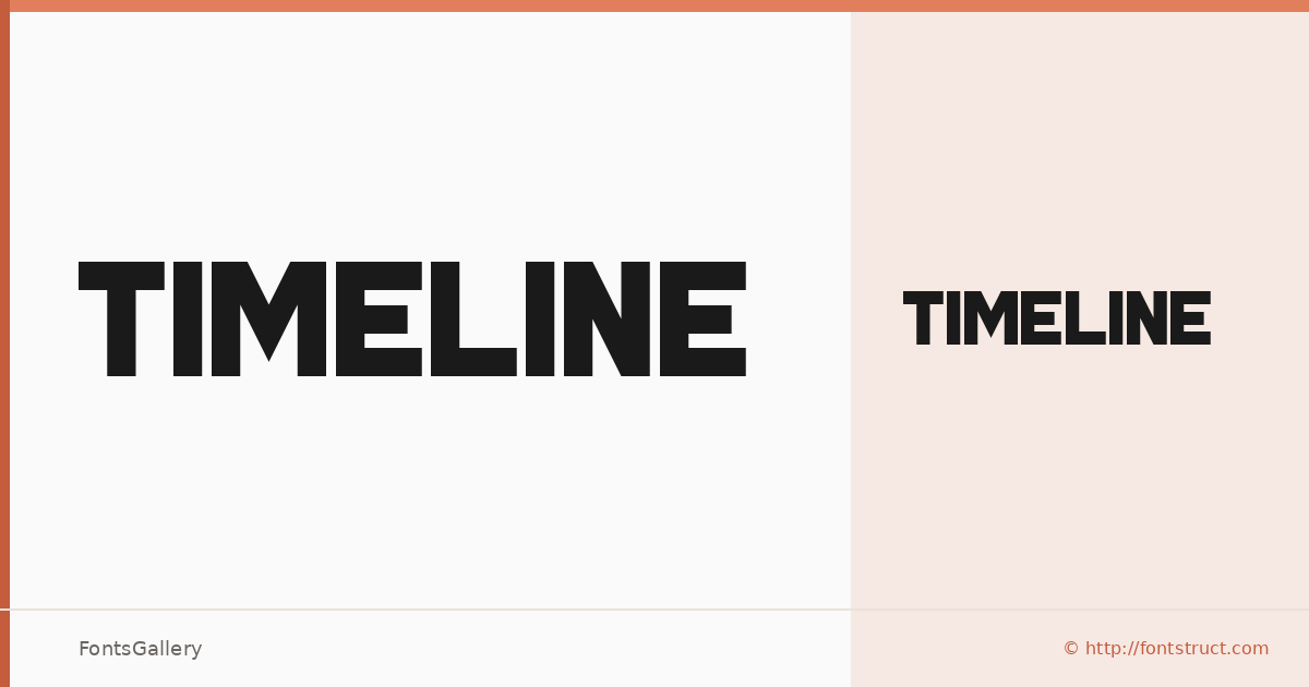 Timeline font family banner