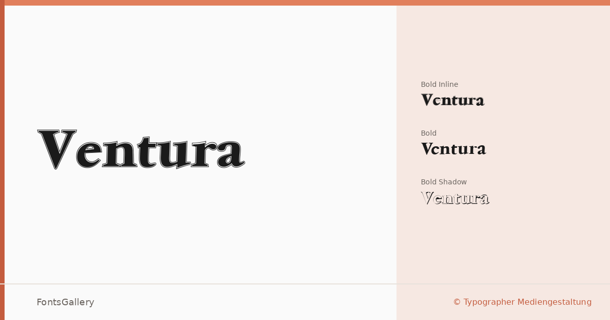 Ventura font family banner