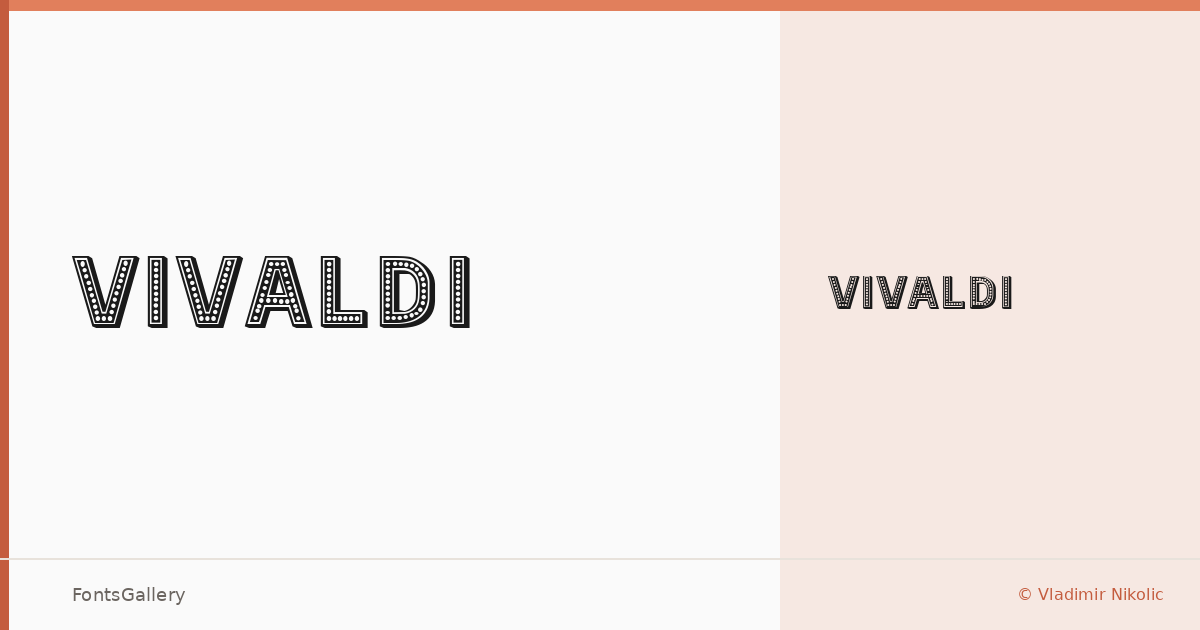 Vivaldi font family banner