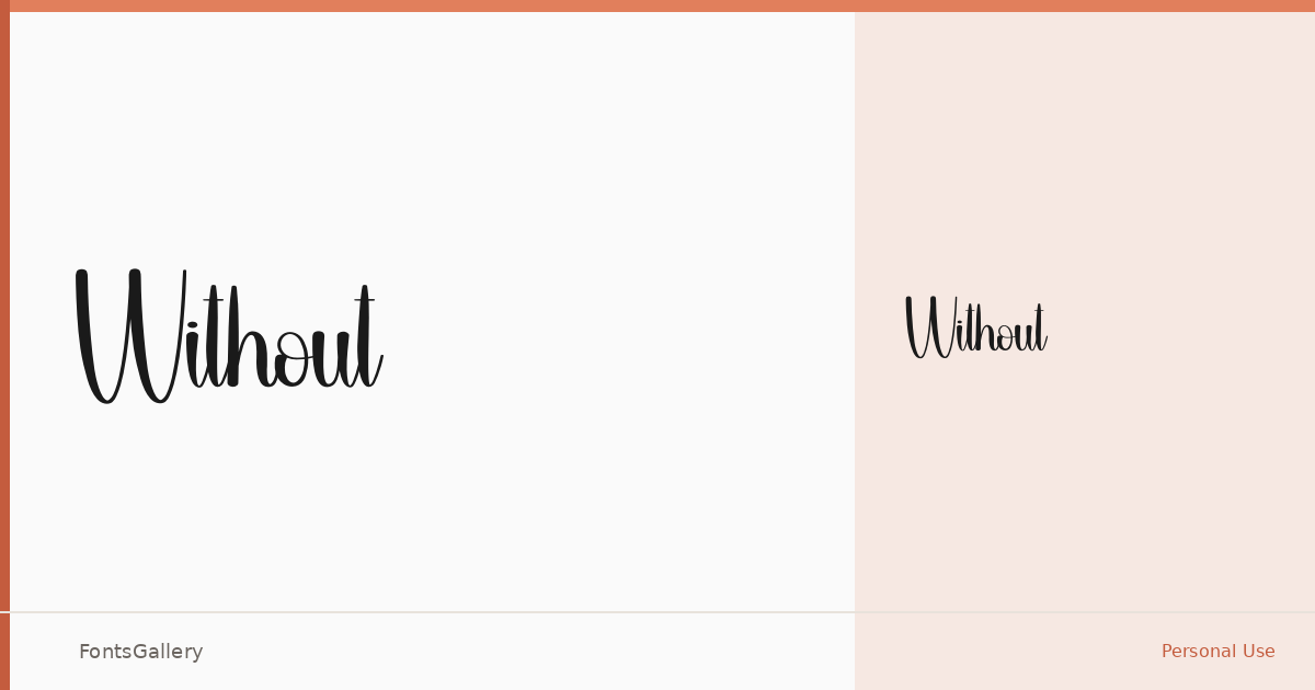 Without font family banner