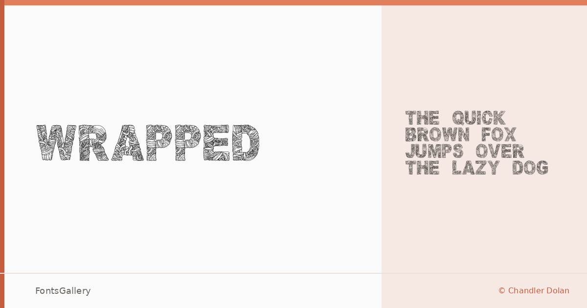 Wrapped font family banner